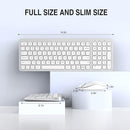 Cimetech Wireless Keyboard Mouse Combo Compact Less Noise KF002+M013 - Silver - Like New