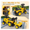 CAT NEW BEST RIDE ON CARS CAT TRACTOR TRAILER FOOT TO FOOT RIDING - YELLOW/BLACK - Like New