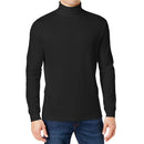 GALAXY BY HARVIC MEN'S LONG SLEEVE TURTLE NECK T-SHIRT - SIZE: MEN L - BLACK - Brand New