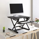 FLEXISPOT Height Adjustable Standing Desk Converter - 27''  - Black - Like New