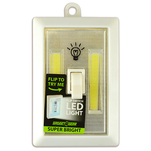 Gadget Gear Bright LED Light Switch Adhesive Light Batteries 4 - Scratch & Dent