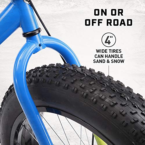 MONGOOSE DOLOMITE FAT TIRE MENS MOUNTAIN BIKE - LIGHT BLUE - Like New