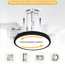 KIWIVIC 15.8" LED Flat Panel Light Fixture 36W 3600lm Light B0B9XYHFDS - Like New