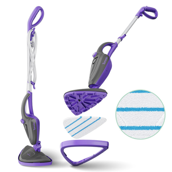 Turonic ST3 10-in-1 Steam Mop 1500W Floor Steamer Detachable Handle ST3-PURPLE - Like New
