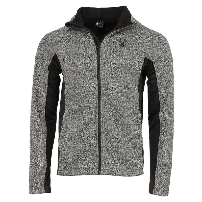 SPYDER SPYDER MEN'S CONSTANT FULL ZIP JACKET CHARCOAL HEATHER - SIZE: M - Brand New