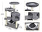 YUNIQUE CAT TREE WITH CAT CONDO AND BIG HAMMOCK - GRAY - Like New
