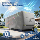 K-Musculo RV Cover 30-33 FT Travel Trailer Cover Windproof Reinforced FFZ006-30 - Like New