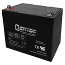 MIGHTY MAX BATTERY ML75-12 12 VOLT 75 AH, NUT AND BOLT NB - Scratch & Dent