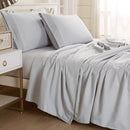 STYLE ASIA TEXTILIA 4 PIECE BED SHEET SET KING SIZE DEEP POCKETS - GRAY - Like New