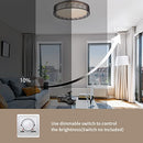 VICNIE Flush Mount Lighting Fixtures 14inch 20W 1400 lumens LED Ceiling Lights - Like New