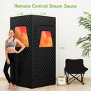 ESSEN BLISSED PORTABLE STEAM SAUNA HOME SAUNA TENT 3L 1500W STEAMER - BLACK - Like New