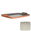 Goodful All-in-One Double Burner Griddle, Ceramic Nonstick, 18" x 11",Terracotta - Like New