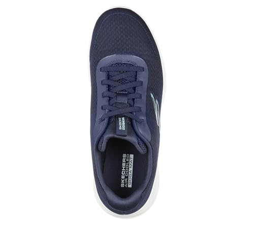 124094 SKECHERS WOMEN'S GO WALK JOY-ECSTATIC SNEAKER NAVY SIZE 8 WEDGES - Brand New