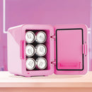 SANRIO HELLO KITTY MINI FRIDGE 4L 6 CAN, PORTABLE BEVERAGE COOLER - PINK - Like New