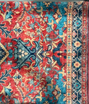 KATHY IRELAND HOME BRUSHED FLANNEL WASHABLE 5FT X 7FT RUNNERS RUG - VINTAGE RUBY - Like New