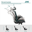 JHK ERGONOMIC OFFICE CHAIR HIGH BACK MESH OFFICE CHAIR 4D ADJUSTABLE C-2577-BK - Like New