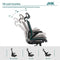 JHK ERGONOMIC OFFICE CHAIR HIGH BACK MESH OFFICE CHAIR 4D ADJUSTABLE C-2577-BK - Like New