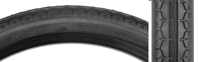 SUNTILE STREET TIRES SIZE 26 X 2.125" LONG VALVE STEM, BLACK - Brand New
