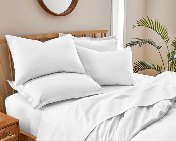 ORIGANAMI ORGANIC COTTON PERCALE SHEET KING - CLOUD - Like New
