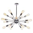 PARROT UNCLE CORDELL 18-LIGHT MODERN CHROME SPUTNIK SPHERE CHANDELIER - SILVER - Like New