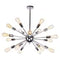 PARROT UNCLE CORDELL 18-LIGHT MODERN CHROME SPUTNIK SPHERE CHANDELIER - SILVER - Like New