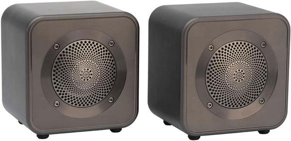 Mitchell Acoustics uStream Go Stereo Bluetooth Speakers (Pair) AB-T15GM - Black Like New