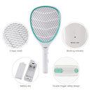 FAICUK 2 PACK BUG ZAPPER RACKET ELECTRIC FLY SWATTER - WHITE/LIGHT GREEN - Like New