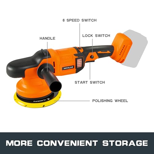 Car Orbital Polisher Compatible with DEWALT 20V Battery 6inch 150mm Brushless - Like New
