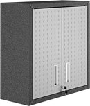 Manhattan Comfort Fortress Floating Storage Cabinet Modern Stainless Steel Grey - Brand New
