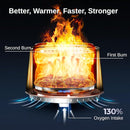 EAST OAK Fire Pit Smokeless 21'' Wood Burning WFP22001 - Stainless Steel - Like New