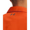 1290140 UNDER ARMOUR MEN'S TECH GOLF POLO SIZE LARGE ORANGE/GRAPHITE - Brand New