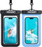 Hiearcool Waterproof Phone Pouch for iPhone 14 Pro Max 2-Pack - Black/Sky Blue Like New