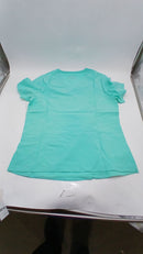 EMPIRE TREND POLYESTER SCRUBS TOP - SIZE: WOMEN MEDIUM - AQUA - Brand New
