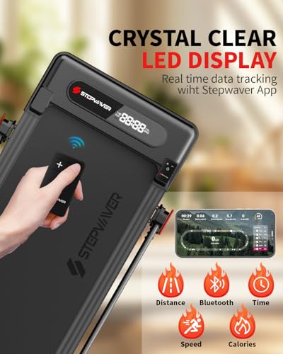 STEPWAVER LARGE WALKING PAD HANDLE BAR 17" WIDENED TREADMILL STW-42 - BLACK - Like New