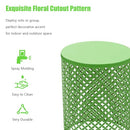 Set of 2 Outdoor Side Table, Garden Stool Metal Accent Table Modern B0DBHQ3YFH - Brand New