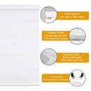 PERSILUX CORDLESS ZEBRA BLINDS ROLLER SHADES (17" W X 47" H, WHITE) - Like New
