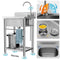 WORCEST UTILITY SINK FREE STANDING SINGLE BOWL KITCHEN SINK WITHCOLD/ HOT WATER - Like New