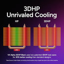 COOLER MASTER HYPER 212 3DHP CPU AIR COOLER, 3DHP COOLING, PWM FAN - BLACK - Like New