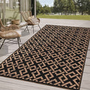 Sapsisel Patio Rug Plastic Straw Rug 5' x 9' Outdoor RV Rug Reversible Mat - Brand New