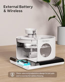 PEKTACO WIRELESS CAT WATER FOUNTAIN - AUTOMATIC BATTERY OPERATED PET WATER - Like New
