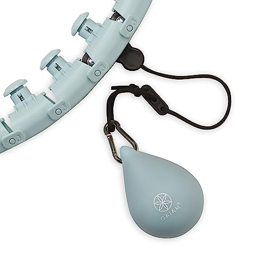 GAIAM WEIGHTED FITNESS HOOP 1LB WEIGHTED BALL - BLUE - Like New