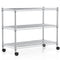 YSSOA 3-Tier Storage 750Lb Capacity 24.02" D x 13.78" W x 21.97" H - Chrome - Like New