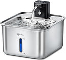 DOWNYPAWS STAINLESS STEEL FURSINK CAT WATER FOUNTAIN BATTERY 101 OZ/3L - BLACK - Like New