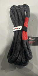 AUTODUNK KINETIC ROPE 3/4IN X 20FT TWO SOFT SHACKLES 18700LBS - BLACK/RED - Like New