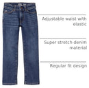 Amazon Essentials Boys' Regular Straight-Fit Jeans, Medium Wash, 8 Slim - Brand New