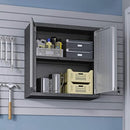 Manhattan Comfort Fortress Floating Storage Cabinet Modern Stainless Steel Grey - Brand New