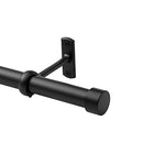1 Inch Industrial Curtain Rod 72-144 Inch Curtain Rod B098NS3LWX - Black - Brand New