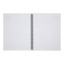 OFFICE DEPOT BRAND WIREBOUND BUSINESS NOTEBOOK 7-1/4" X 9-1/2" 80 SHEETS BLACK - Brand New