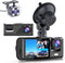 TEQHOME 3 Channel Dash Cam Front Rear Inside, 1080P, 32GB Max, CCD-2024 - Black Like New