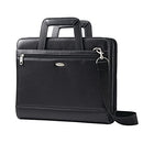 SAMSONITE VINYL 3-RING PADFOLIO WITH HANDLES AND SHOULDER STRAP - BLACK - Like New